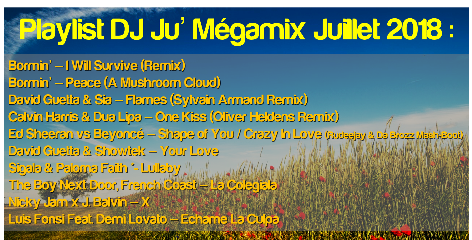 Visuel megamix juillet 2018